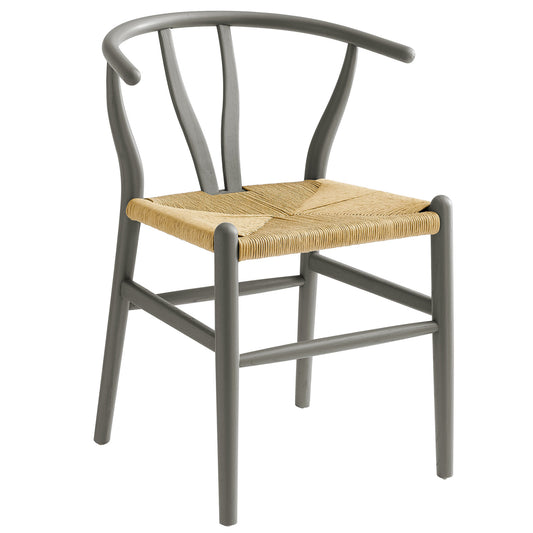 Modway Outlet Amish 32" Wood Dining Accent Chair by Modway  Bar and Dining Furniture Light Gray - EEI-7211-LGR