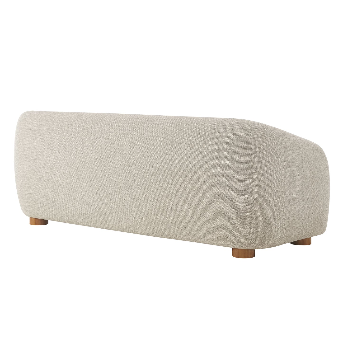 Gray chenille fabric sofa for a modern living room.