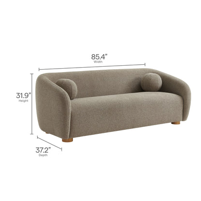 Modway - Holland 85" Chenille Fabric Sofa by Modway  Living Room Sofas and Armchairs Brown - EEI-7217-TAU