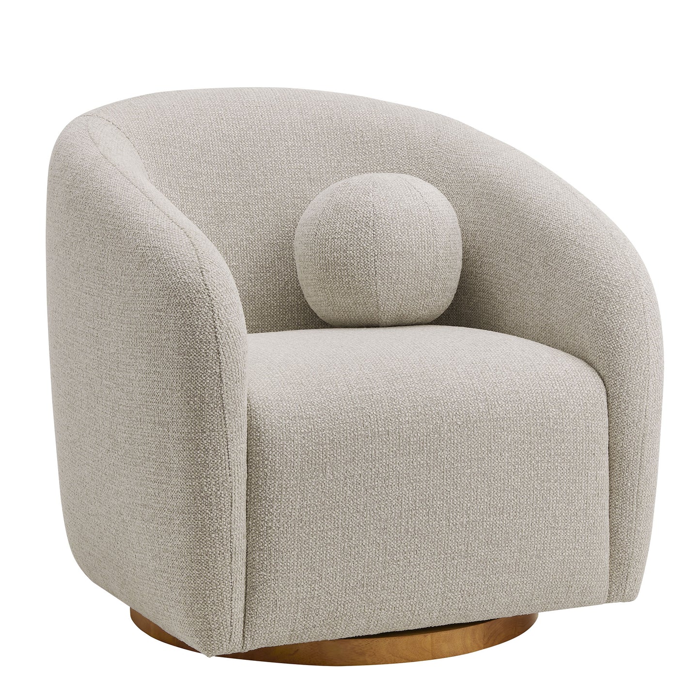 Modway - Holland Swivel Chenille Fabric Armchair by Modway  Living Room Sofas and Armchairs Gray - EEI-7218-DOV
