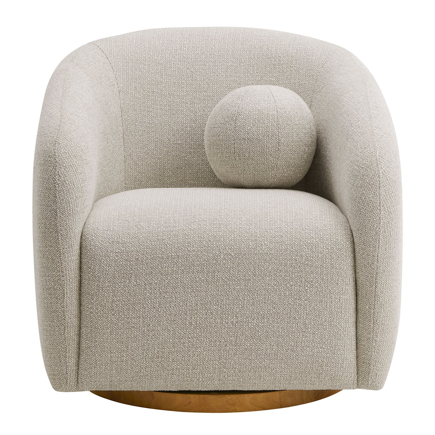 Modway - Holland Swivel Chenille Fabric Armchair by Modway  Living Room Sofas and Armchairs Gray - EEI-7218-DOV