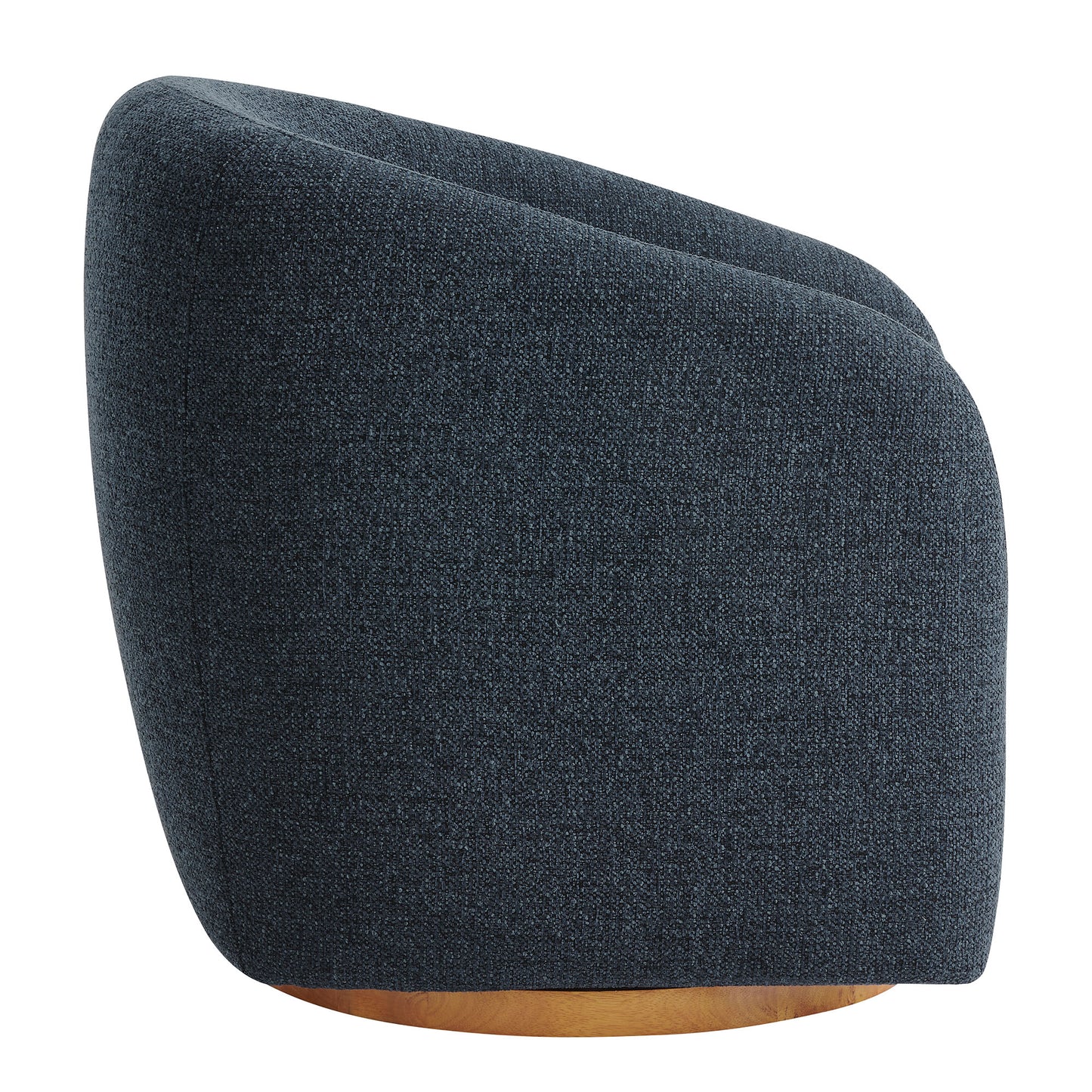 Modway - Holland Swivel Chenille Fabric Armchair by Modway  Living Room Sofas and Armchairs Blue - EEI-7218-NAV