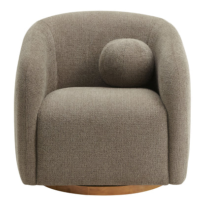Modway - Holland Swivel Chenille Fabric Armchair by Modway  Living Room Sofas and Armchairs Brown - EEI-7218-TAU