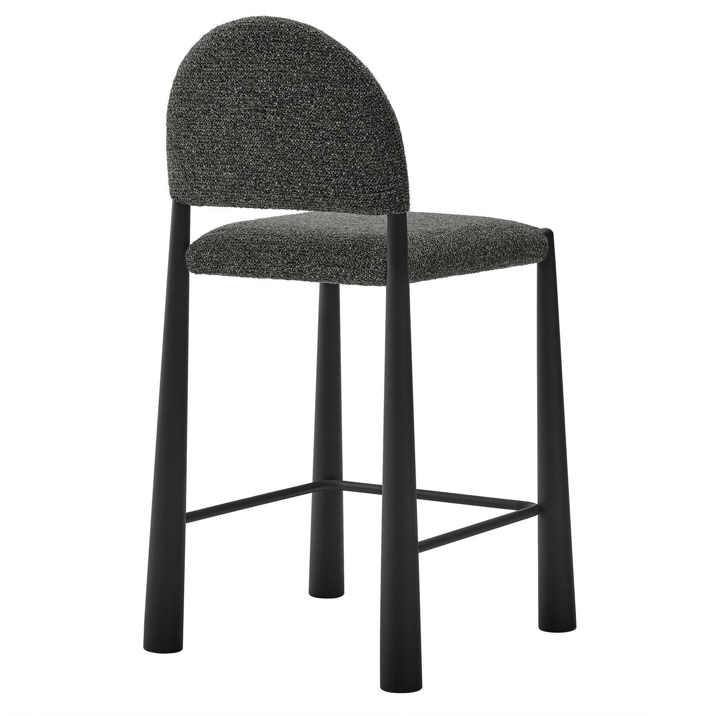 Modway - Hayley Upholstered Fabric Counter Stool by Modway  Bar and Dining Bar and Counter Stools Gray - EEI-7221-BLK-ANT