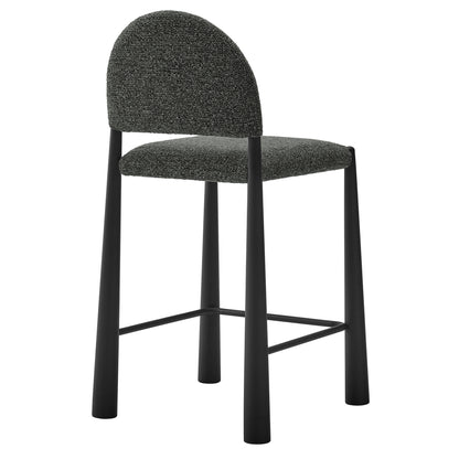 Modway - Hayley Upholstered Fabric Counter Stool by Modway  Bar and Dining Bar and Counter Stools Gray - EEI-7221-BLK-ANT