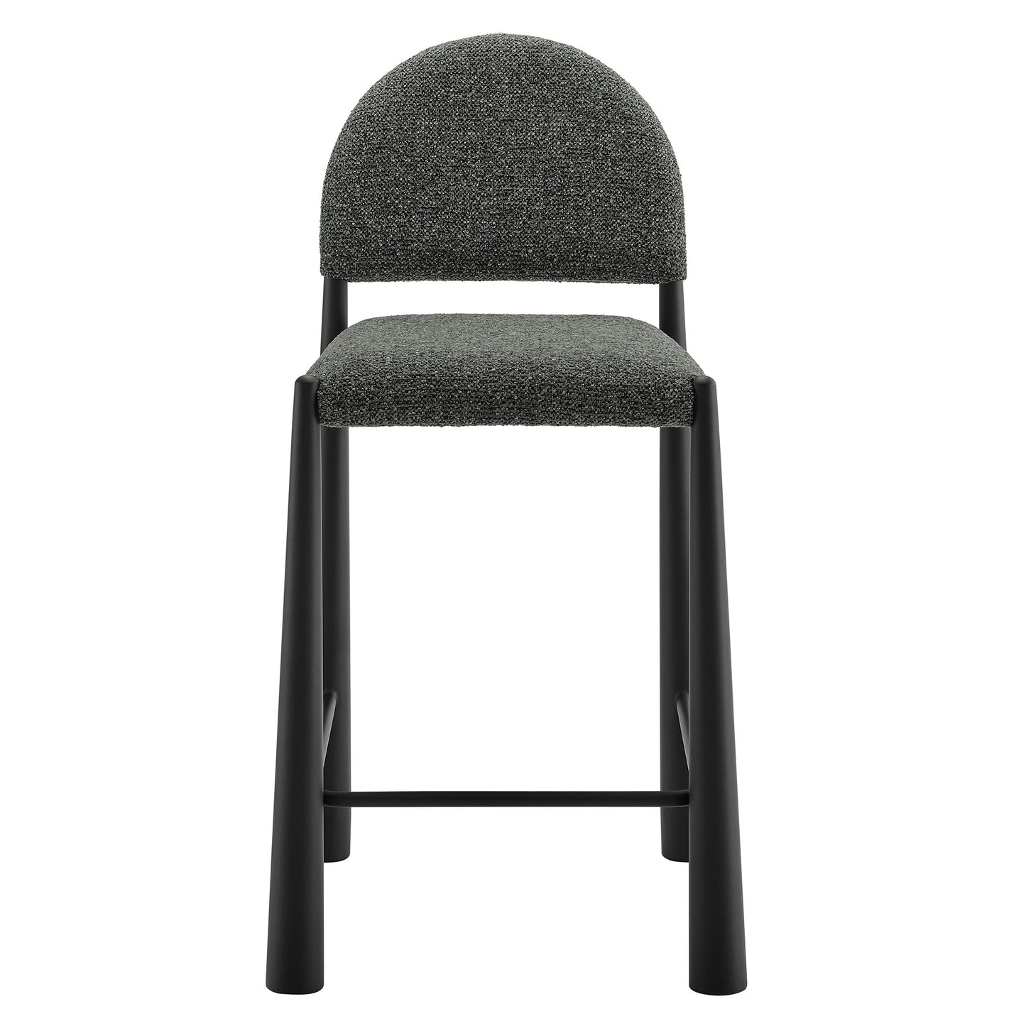 Modway - Hayley Upholstered Fabric Counter Stool by Modway  Bar and Dining Bar and Counter Stools Gray - EEI-7221-BLK-ANT