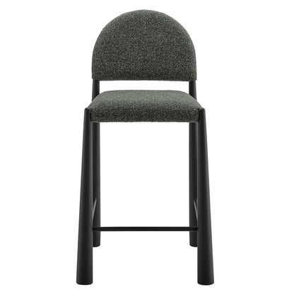 Modway - Hayley Upholstered Fabric Counter Stool by Modway  Bar and Dining Bar and Counter Stools Gray - EEI-7221-BLK-ANT