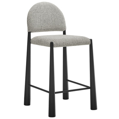 Modway - Hayley Upholstered Fabric Counter Stool by Modway  Bar and Dining Bar and Counter Stools Brown - EEI-7221-BLK-CAM