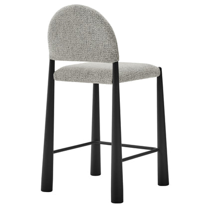 Modway - Hayley Upholstered Fabric Counter Stool by Modway  Bar and Dining Bar and Counter Stools Brown - EEI-7221-BLK-CAM