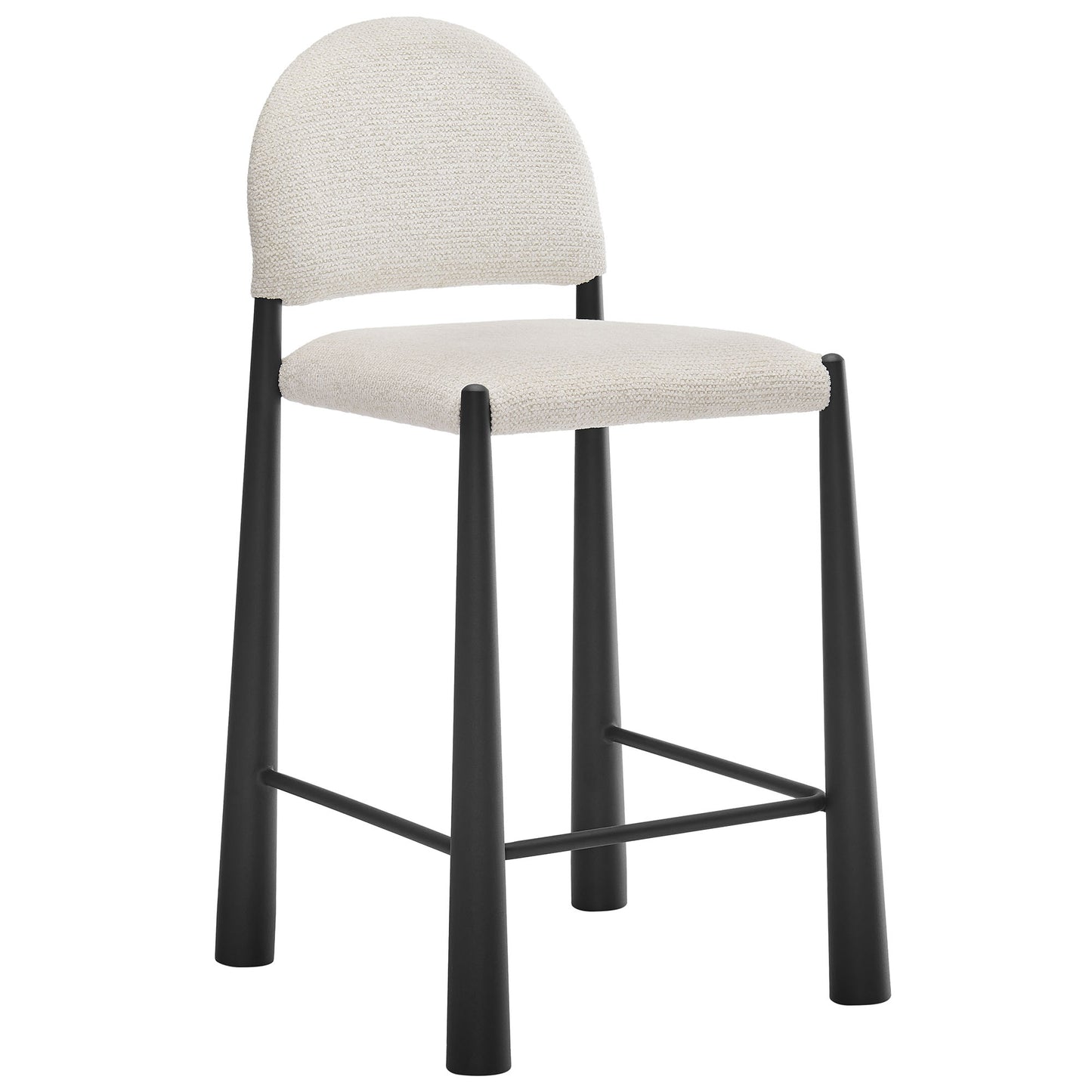 Modway - Hayley Upholstered Fabric Counter Stool by Modway  Bar and Dining Bar and Counter Stools White - EEI-7221-BLK-CRE