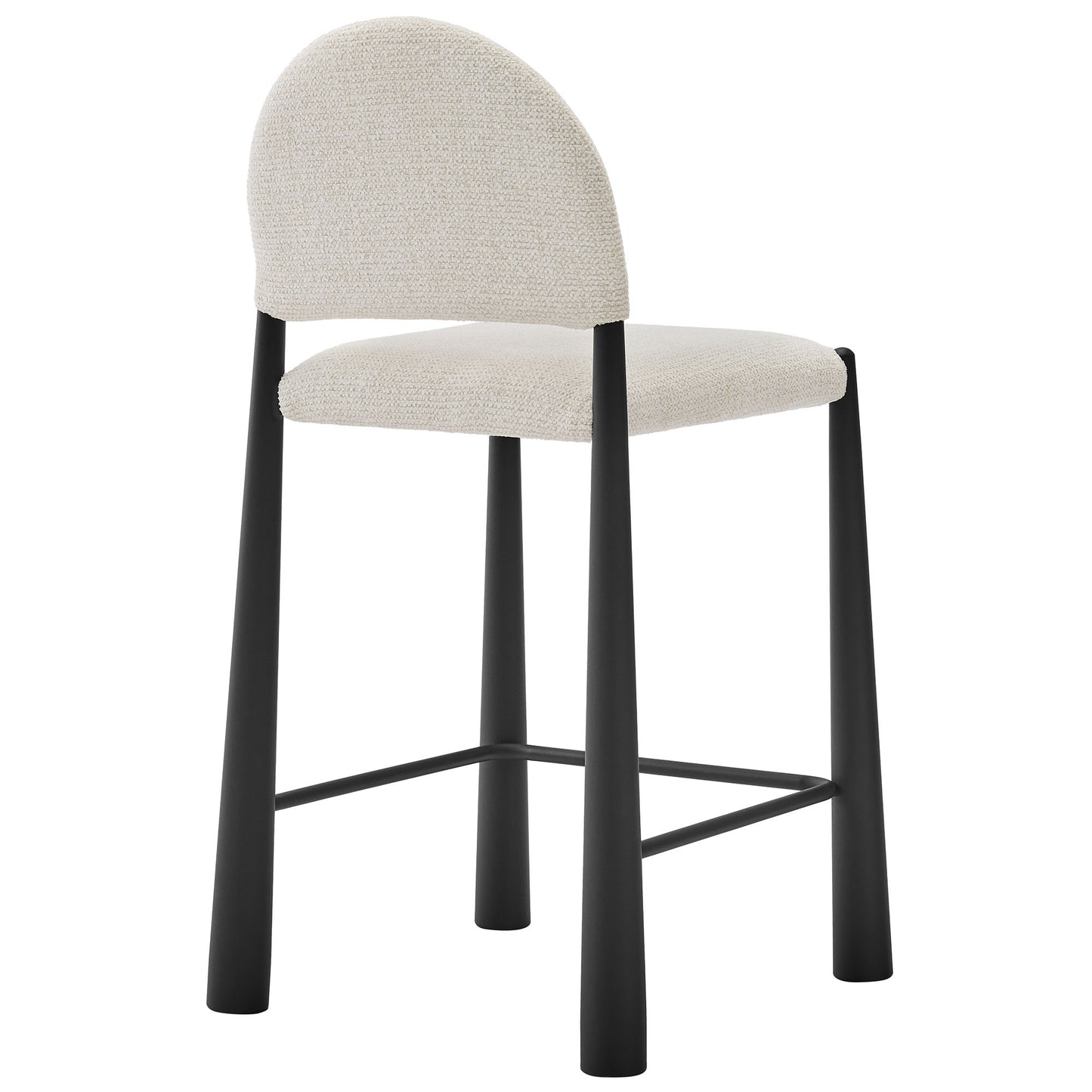 Modway - Hayley Upholstered Fabric Counter Stool by Modway  Bar and Dining Bar and Counter Stools White - EEI-7221-BLK-CRE