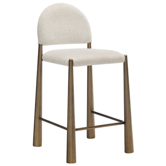 Modway - Hayley Upholstered Fabric Counter Stool by Modway  Bar and Dining Bar and Counter Stools White - EEI-7221-BRA-CRE