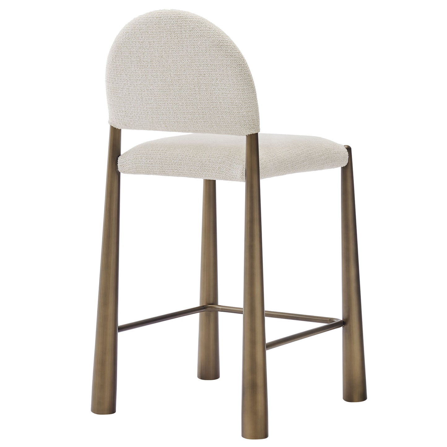 Modway - Hayley Upholstered Fabric Counter Stool by Modway  Bar and Dining Bar and Counter Stools White - EEI-7221-BRA-CRE