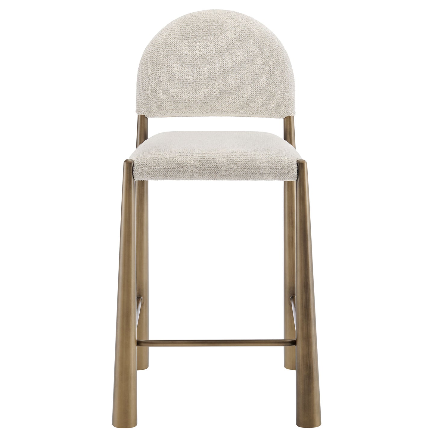 Modway - Hayley Upholstered Fabric Counter Stool by Modway  Bar and Dining Bar and Counter Stools White - EEI-7221-BRA-CRE