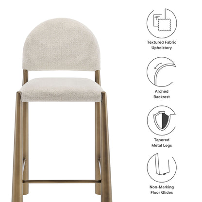 Modway - Hayley Upholstered Fabric Counter Stool by Modway  Bar and Dining Bar and Counter Stools White - EEI-7221-BRA-CRE