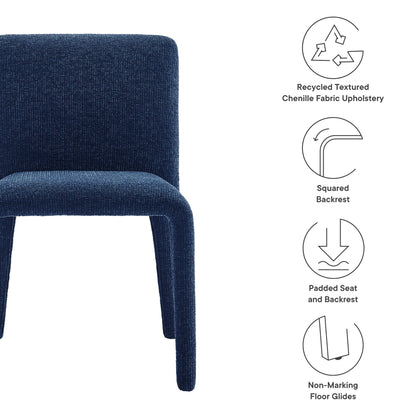 Modway - Rhodes Fabric Upholstered Dining Chair by Modway  Bar and Dining Dining Chairs Blue - EEI-7222-NAV