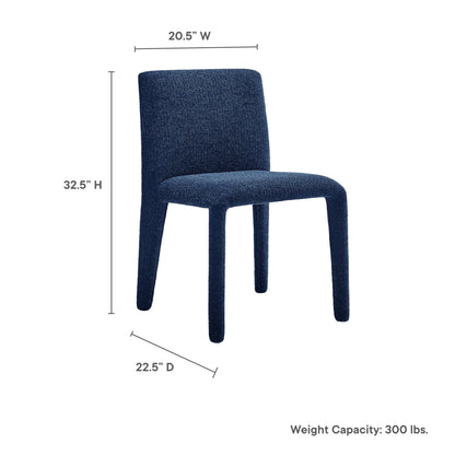 Modway - Rhodes Fabric Upholstered Dining Chair by Modway  Bar and Dining Dining Chairs Blue - EEI-7222-NAV