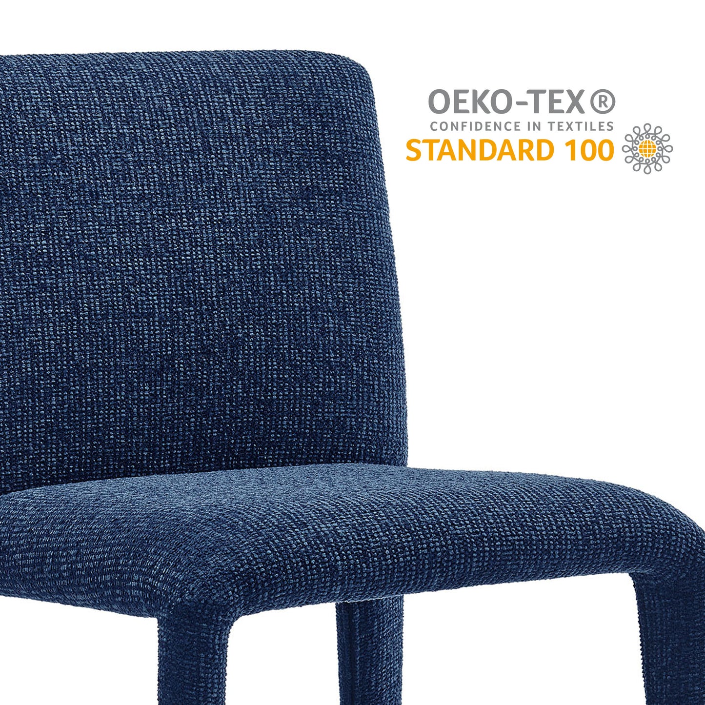 Modway - Rhodes Fabric Upholstered Dining Chair by Modway  Bar and Dining Dining Chairs Blue - EEI-7222-NAV