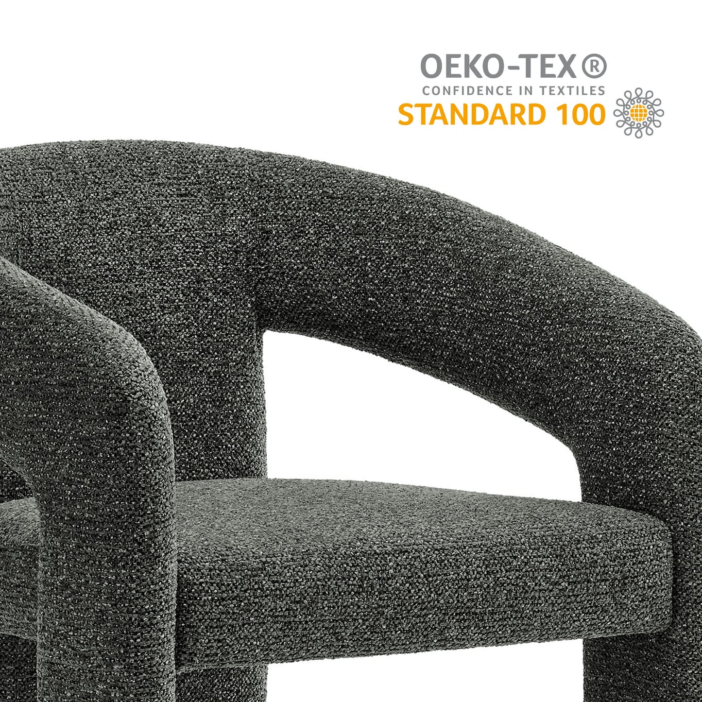 Modway - Oslo Barrel Fabric Upholstered Dining Accent Chair by Modway  Bar and Dining Dining Chairs Gray - EEI-7224-ANT