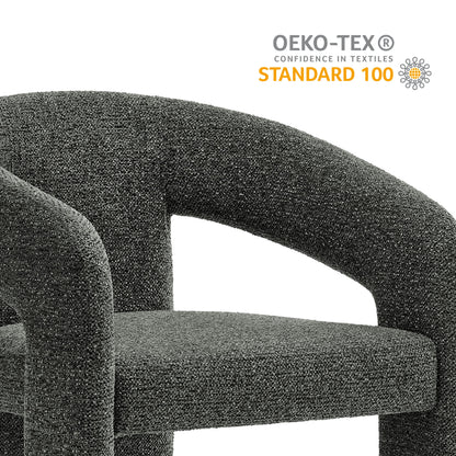 Modway - Oslo Barrel Fabric Upholstered Dining Accent Chair by Modway  Bar and Dining Dining Chairs Gray - EEI-7224-ANT