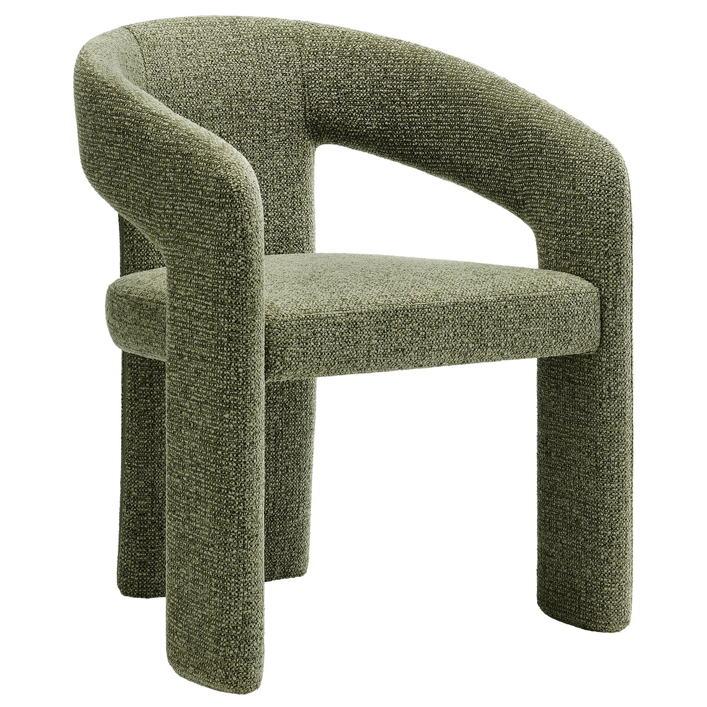 Modway - Oslo Barrel Fabric Upholstered Dining Accent Chair by Modway  Bar and Dining Dining Chairs Green - EEI-7224-LEA