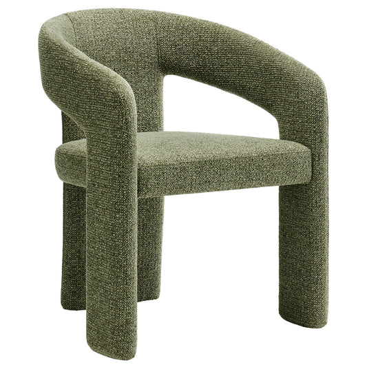 Modway - Oslo Barrel Fabric Upholstered Dining Accent Chair by Modway  Bar and Dining Dining Chairs Green - EEI-7224-LEA