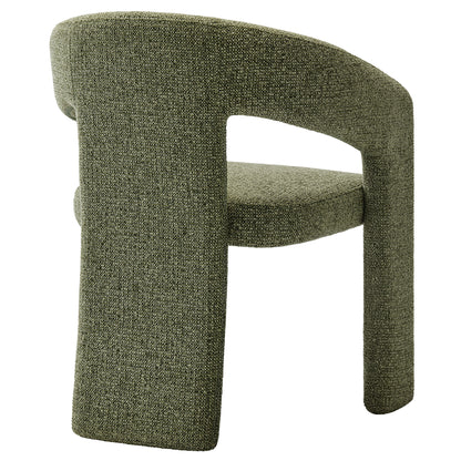 Modway - Oslo Barrel Fabric Upholstered Dining Accent Chair by Modway  Bar and Dining Dining Chairs Green - EEI-7224-LEA