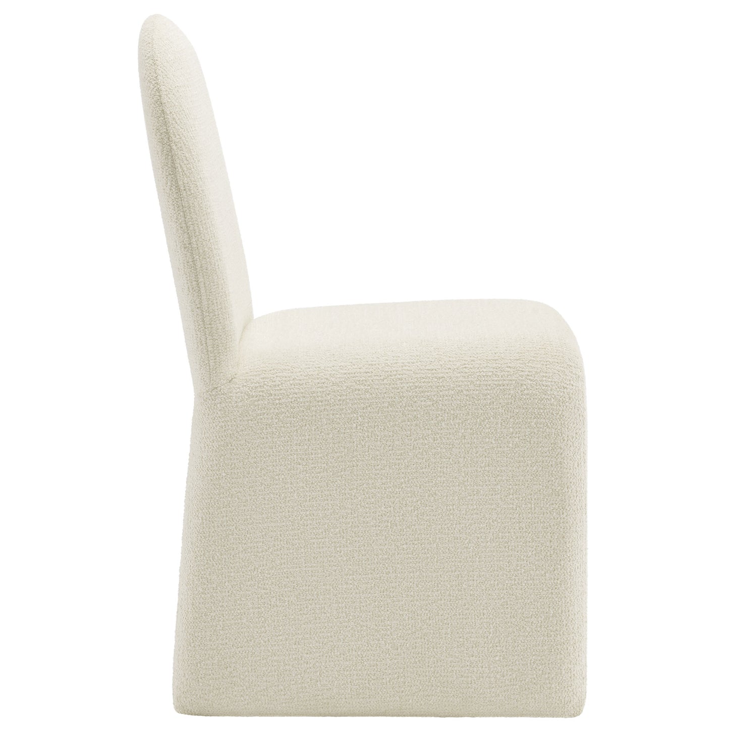 Modway - Junia Boucle Upholstered Arch Armless Dining Chair by Modway  Bar and Dining Dining Chairs White - EEI-7231-CRE