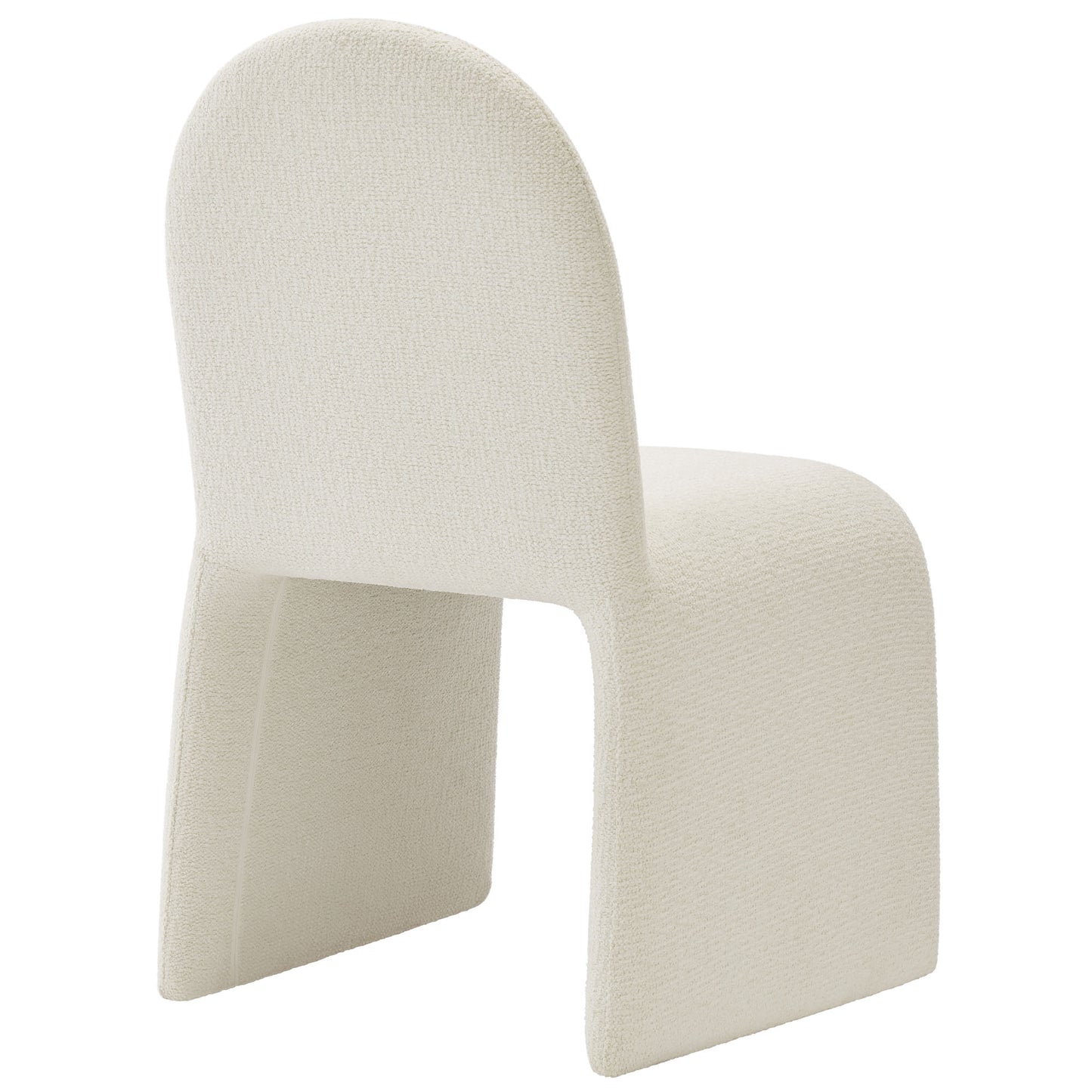 Modway - Junia Boucle Upholstered Arch Armless Dining Chair by Modway  Bar and Dining Dining Chairs White - EEI-7231-CRE