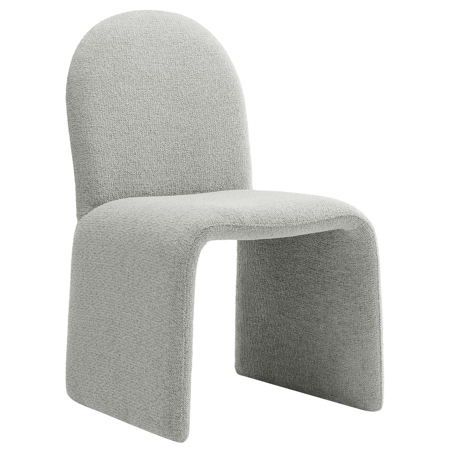 Modway - Junia Boucle Upholstered Arch Armless Dining Chair by Modway  Bar and Dining Dining Chairs Gray - EEI-7231-DOV