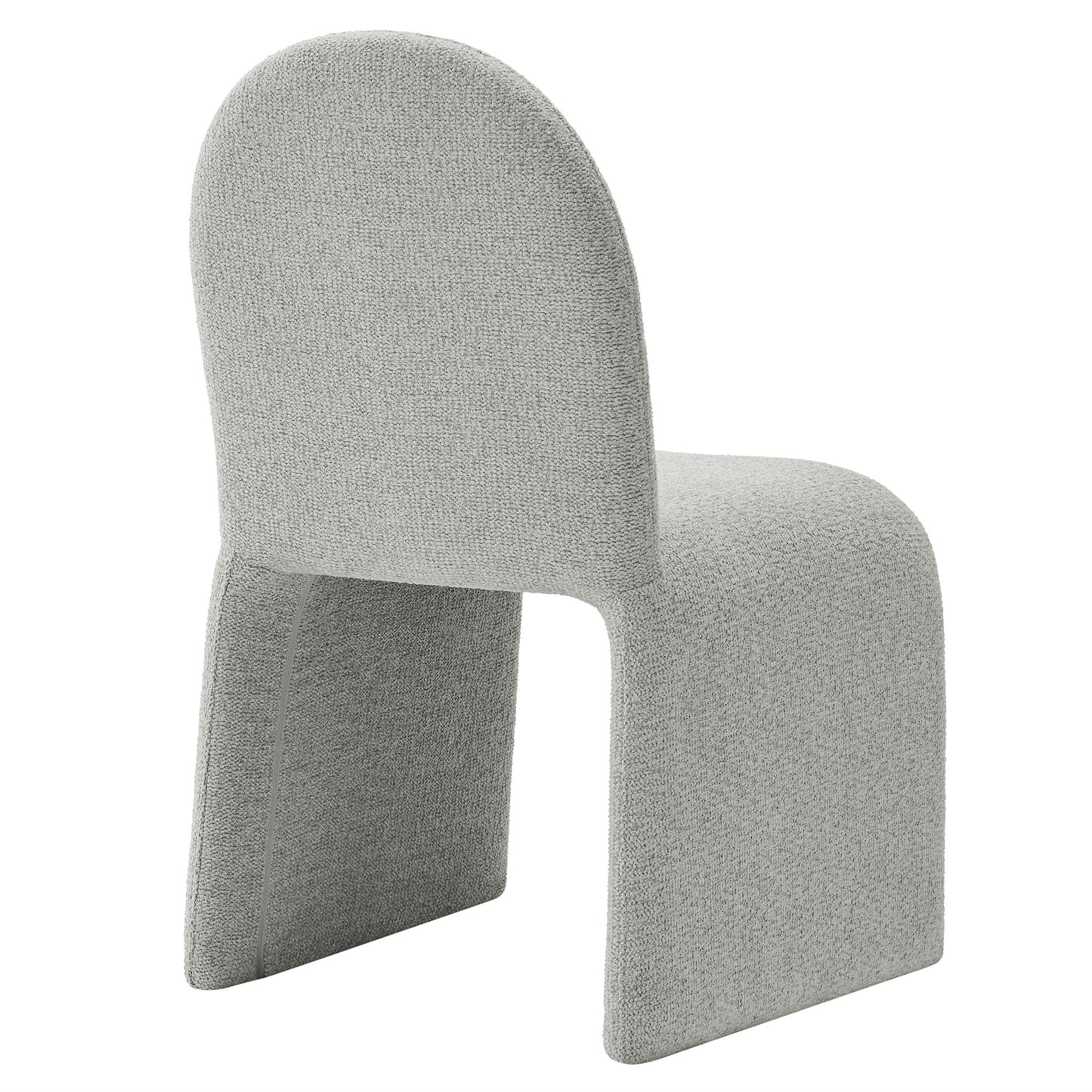 Modway - Junia Boucle Upholstered Arch Armless Dining Chair by Modway  Bar and Dining Dining Chairs Gray - EEI-7231-DOV