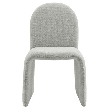 Modway - Junia Boucle Upholstered Arch Armless Dining Chair by Modway  Bar and Dining Dining Chairs Gray - EEI-7231-DOV