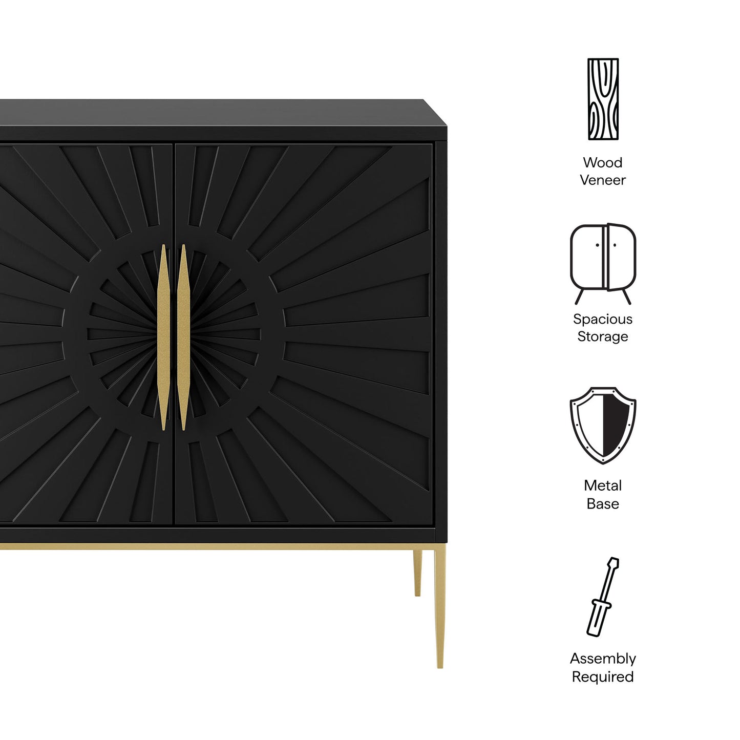 Modway - Awaken 35" Accent Cabinet by Modway  Living Room Decor Black - EEI-7233-BLK