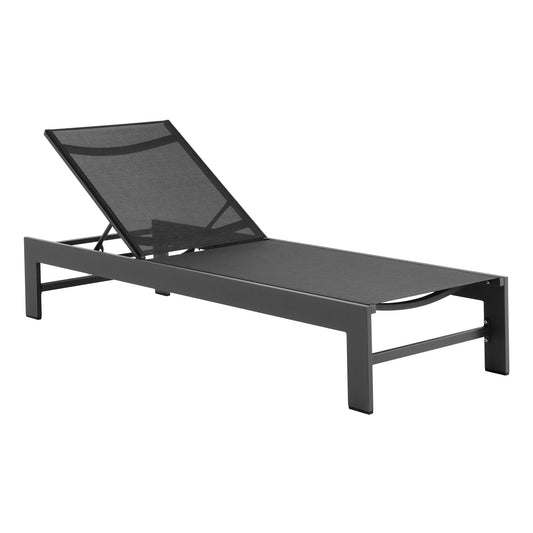 Modway - Tahoe Outdoor Patio Mesh and Aluminum Chaise Lounge by Modway  Outdoor Furniture Sofa Sectionals Gray - EEI-7235-GRY