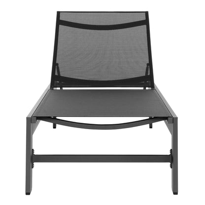 Modway - Tahoe Outdoor Patio Mesh and Aluminum Chaise Lounge by Modway  Outdoor Furniture Sofa Sectionals Gray - EEI-7235-GRY