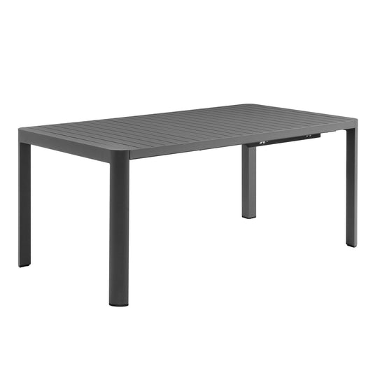 Modway - Tahoe Outdoor Patio Aluminum Extendable Dining Table by Modway  Outdoor Furniture Bar and Dining Gray - EEI-7236-GRY