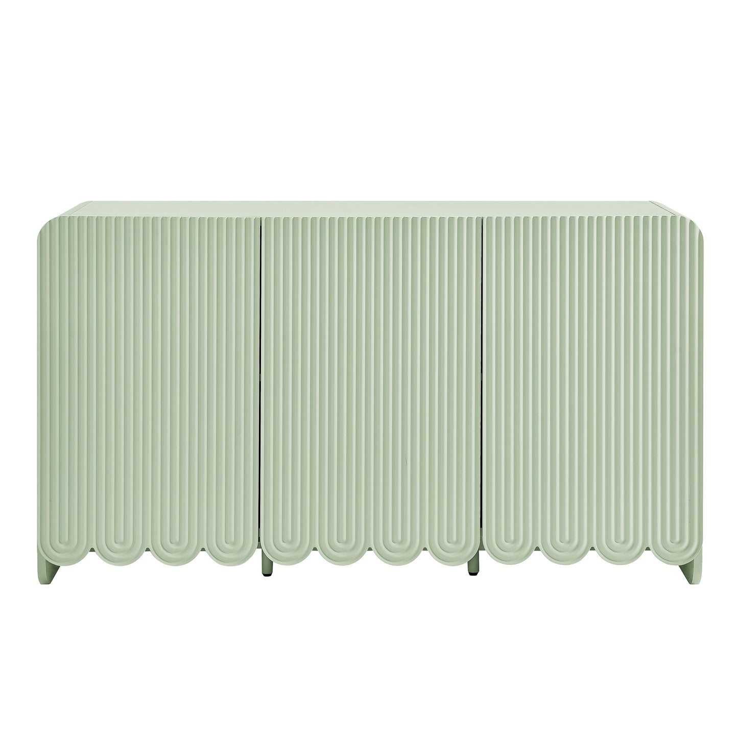 Modway - Dahlia Fluted and Scalloped Sideboard Storage Cabinet by Modway  Living Room Decor Green - EEI-7241-SGE