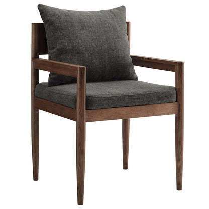 Modway - Remington Wood Dining Armchair by Modway  Bar and Dining Dining Chairs Gray - EEI-7243-CHA