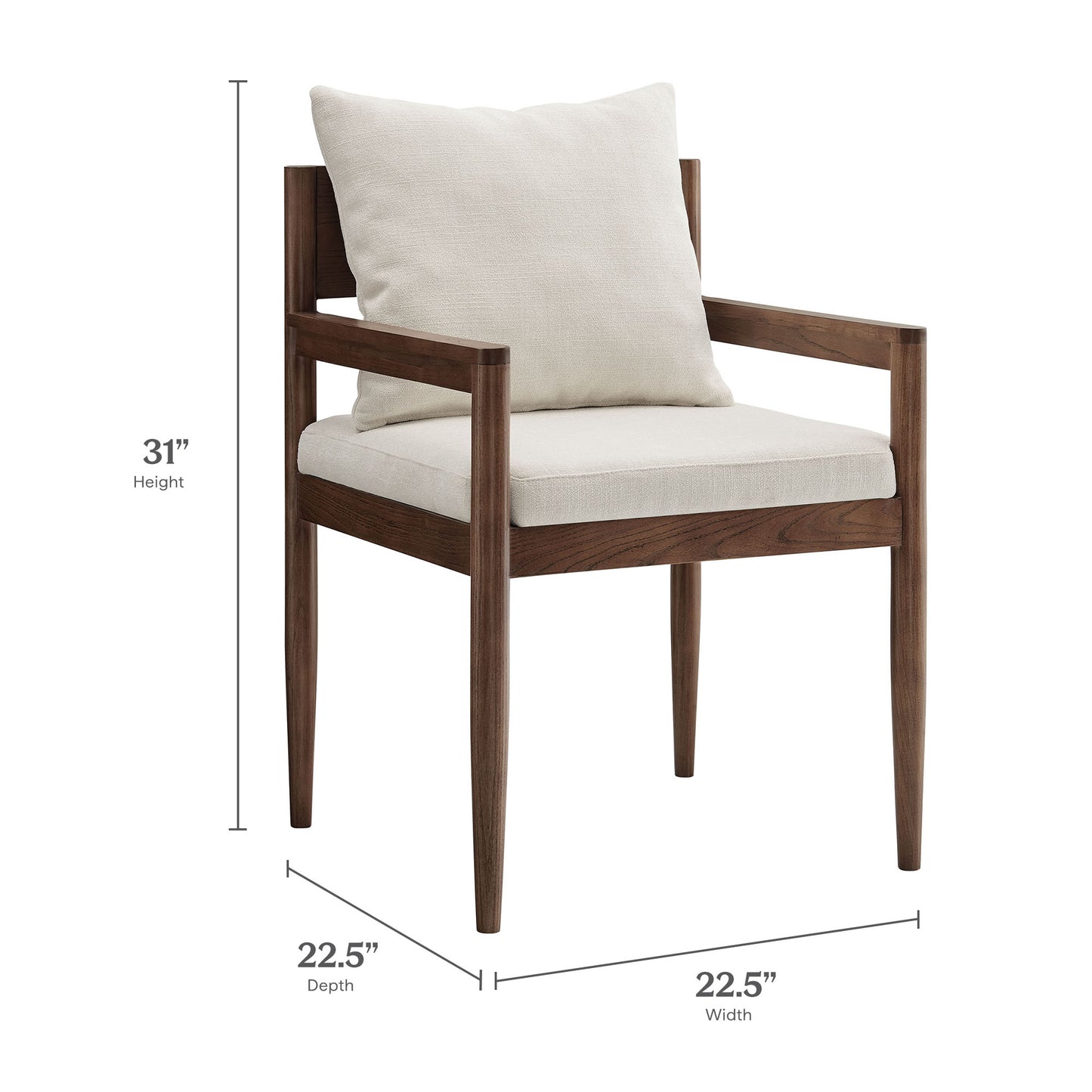 Modway - Remington Wood Dining Armchair by Modway  Bar and Dining Dining Chairs White - EEI-7243-SAL