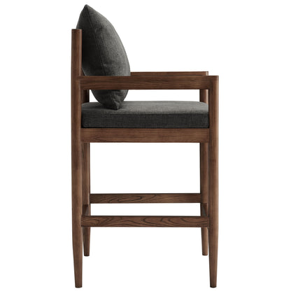 Modway - Remington Wood Counter Stool by Modway  Bar and Dining Bar and Counter Stools Gray - EEI-7244-CHA