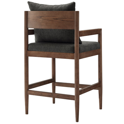 Modway - Remington Wood Counter Stool by Modway  Bar and Dining Bar and Counter Stools Gray - EEI-7244-CHA
