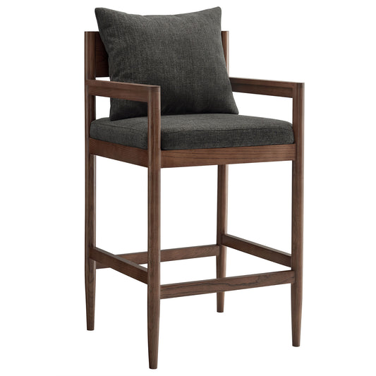 Modway - Remington Wood Bar Stool by Modway  Bar and Dining Bar and Counter Stools Gray - EEI-7245-CHA