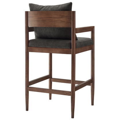 Modway - Remington Wood Bar Stool by Modway  Bar and Dining Bar and Counter Stools Gray - EEI-7245-CHA