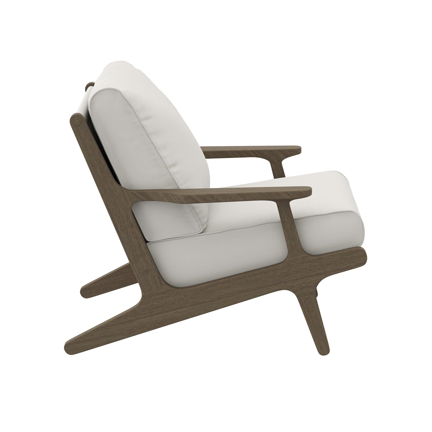 Modway - Saratoga Outdoor Patio Teak Wood Armchair by Modway  Outdoor Furniture Sofa Sectionals White - EEI-7248-WGR-WHI
