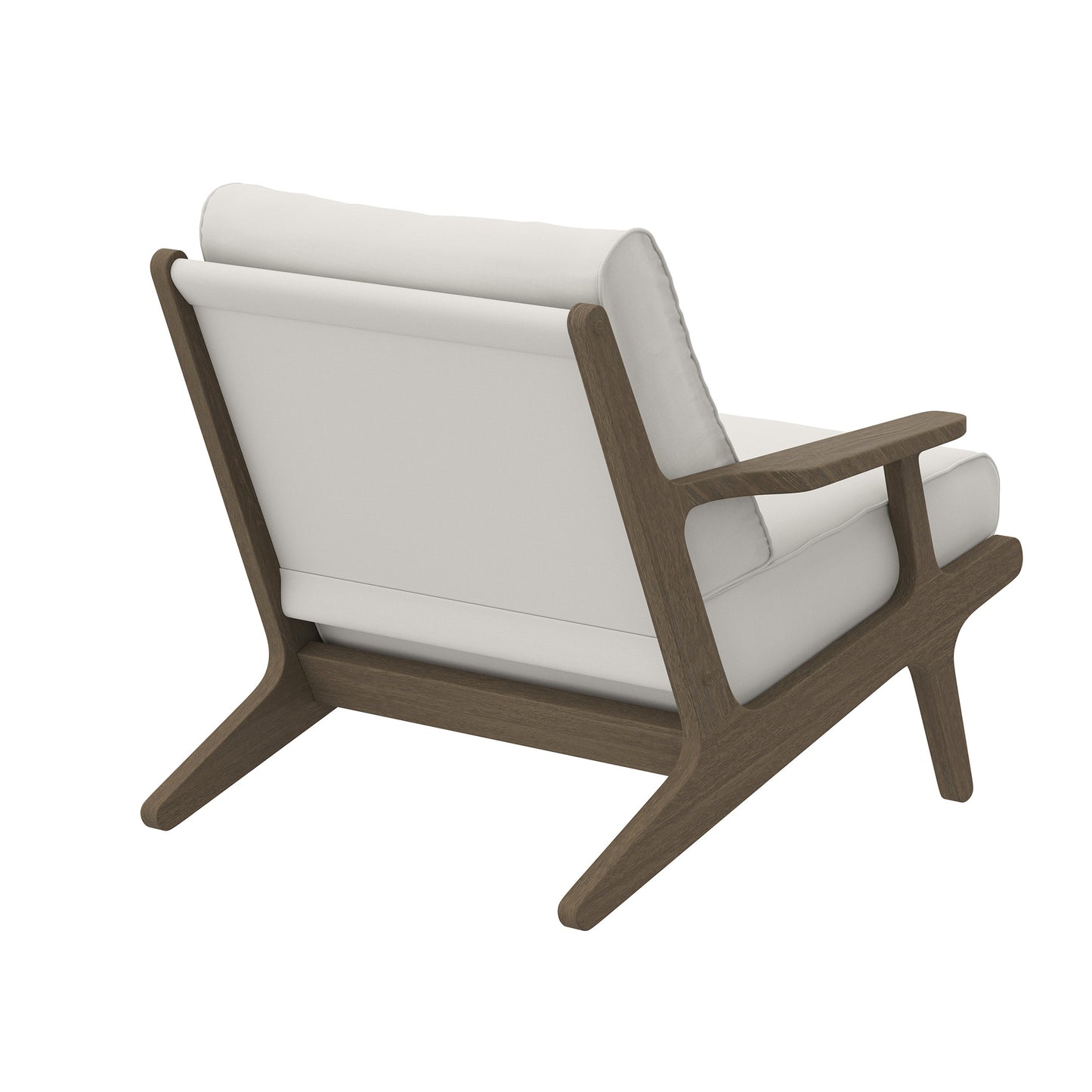 Modway - Saratoga Outdoor Patio Teak Wood Armchair by Modway  Outdoor Furniture Sofa Sectionals White - EEI-7248-WGR-WHI