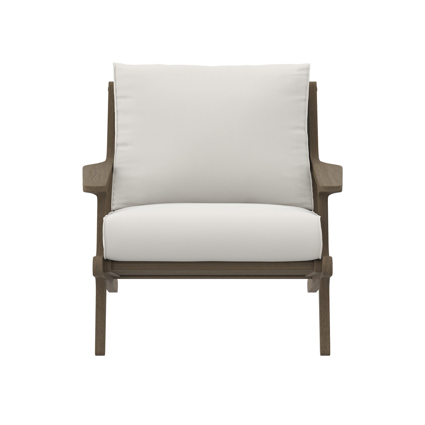 Modway - Saratoga Outdoor Patio Teak Wood Armchair by Modway  Outdoor Furniture Sofa Sectionals White - EEI-7248-WGR-WHI