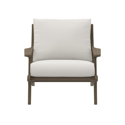 Modway - Saratoga Outdoor Patio Teak Wood Armchair by Modway  Outdoor Furniture Sofa Sectionals White - EEI-7248-WGR-WHI