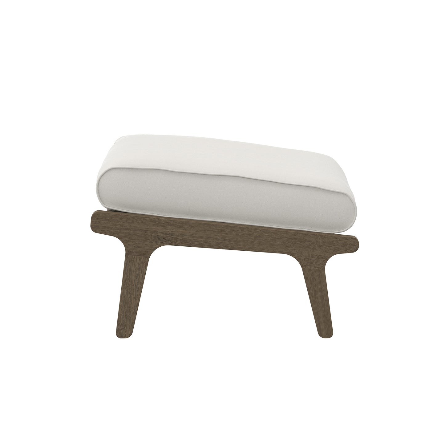 Modway - Saratoga Outdoor Patio Teak Ottoman by Modway  Outdoor Furniture Sofa Sectionals White - EEI-7250-WGR-WHI