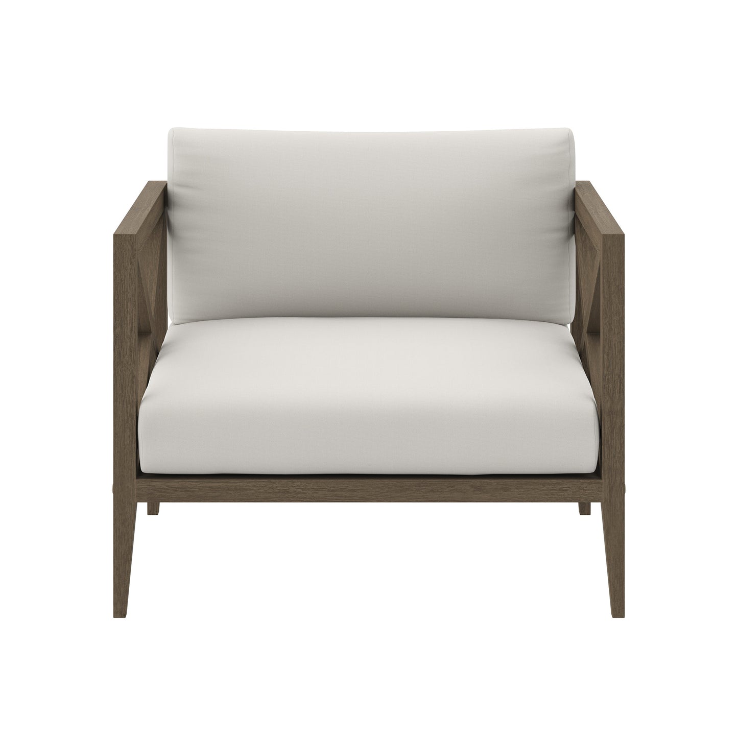 Modway - Northlake Outdoor Patio Teak Armchair by Modway  Outdoor Furniture Sofa Sectionals White - EEI-7252-WGR-WHI
