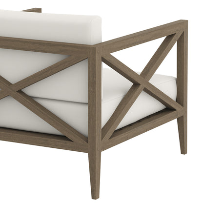 Modway - Northlake Outdoor Patio Teak Armchair by Modway  Outdoor Furniture Sofa Sectionals White - EEI-7252-WGR-WHI